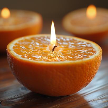 Link to How to make a candles out of a orange