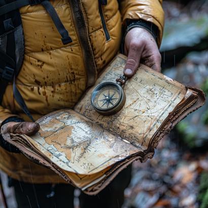 Link to How to navigate using a map and compass